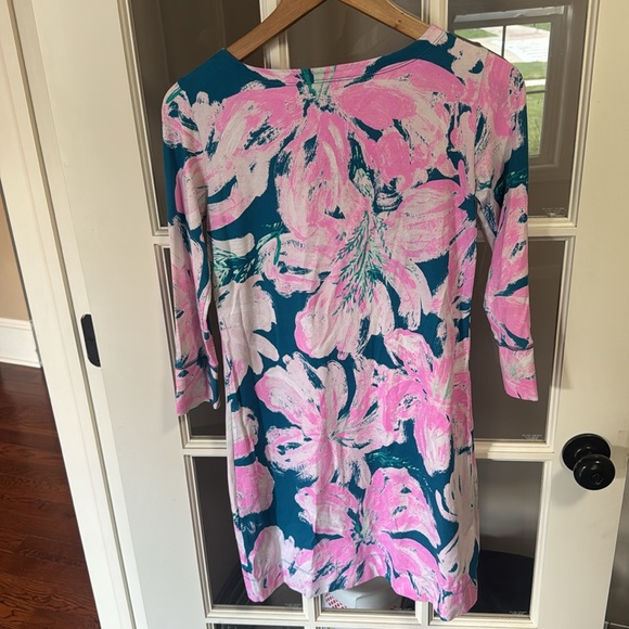 Lilly Pulitzer Sophie DRESS Tidal Wave Pans Garden. Size XS - Picture 4 of 4